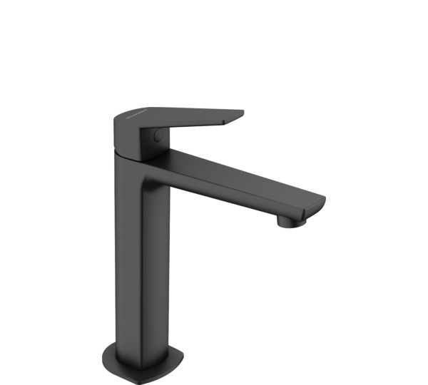 Monomando de lavabo medio alto Negro Kloe